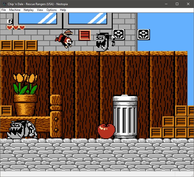 NestopiaUE emulator -  Chip and Dale - Rescue Rangers screenshot game