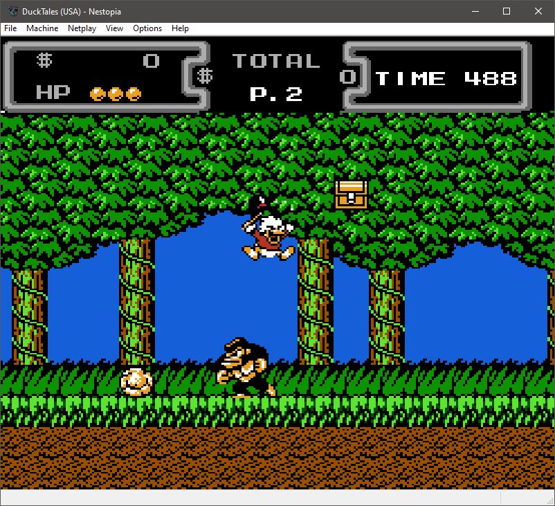 Nestopia UE emulator - Duck Tales game screenshot