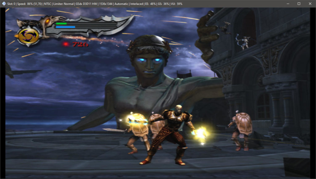 PCSX2 Nightly v1.7.3200 (PS2 Emulator) - God of War II